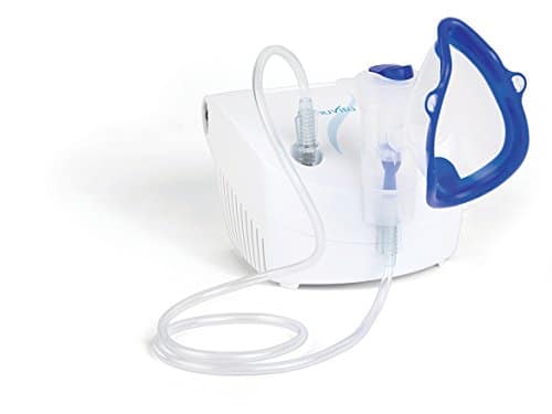 Nuvita 5020A | Aerosol Portable Inhalateur Nasal pour Bebe, Enfant et Adulte | Masque Enfant Inclus | Machine Nébuliseur Silencieux | Compatible avec Médicaments Huileux | Fabriqué en Italie