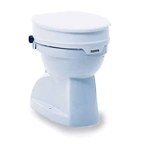 Invacare - Réhausseur toilettes | Réhausseur WC | Avec Couvercle | Hauteur 10 cm | Aquatec 90