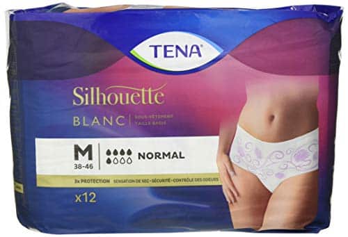 Tena Silhouette Sous-Vetement Absorbant Normal Medium, 12 unités