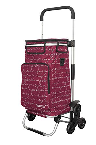 Rubberneck Chariot de Courses Capacité 44L, Pliable avec Compartiment Isotherme, Rouge