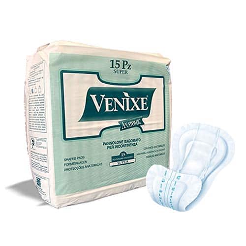 Venixe Plus Lot de 15 couches anatomiques pour adultes Incontinence
