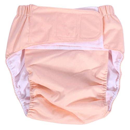 Culottes d'incontinence Adultes Couche ajustable en Tissu Lavable réutilisable Soins d'incontinence pour Vieillards Gamme de taille 52-108cm (Color : Rose clair)