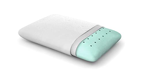 ZenPur - Oreiller Ergonomique Cervical - Oreiller Memoire de Forme Conçu en France & Fabriqué en Europe - Oeko Tex Certifié - Oreiller Cervicales, Anti Acarien, Housse de Bambou, Coussin Memoire forme