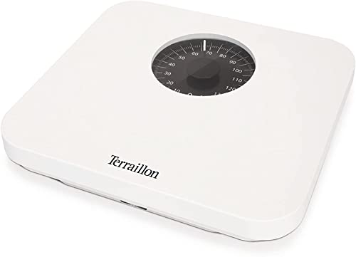 TERRAILLON Balance Pèse Personne Mécanique - Grand Cadran, 150kg max - Modèle 'Nautic', Blanc