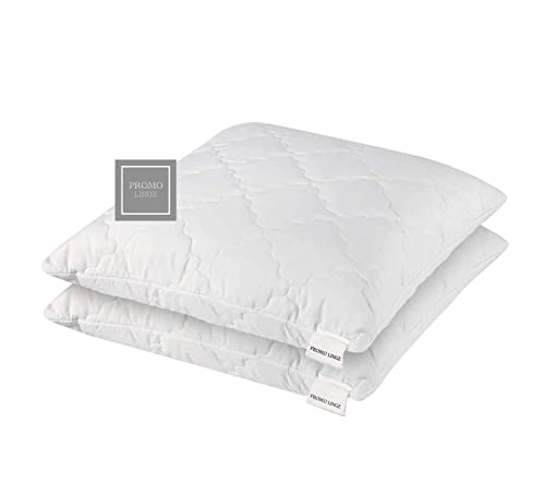 Lot de 2 Oreillers, Coussins à Mémoire de Forme, Spécial Cervicale, Promo Linge Jean Louis Scherrer. (60x60 cm)