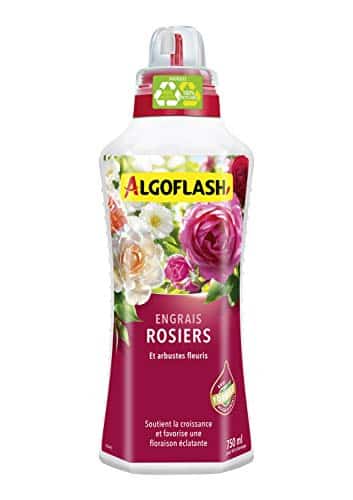 Algoflash Engrais Rosiers, Bouchon Doseur Inclus, 750 ml, ALIROS750N