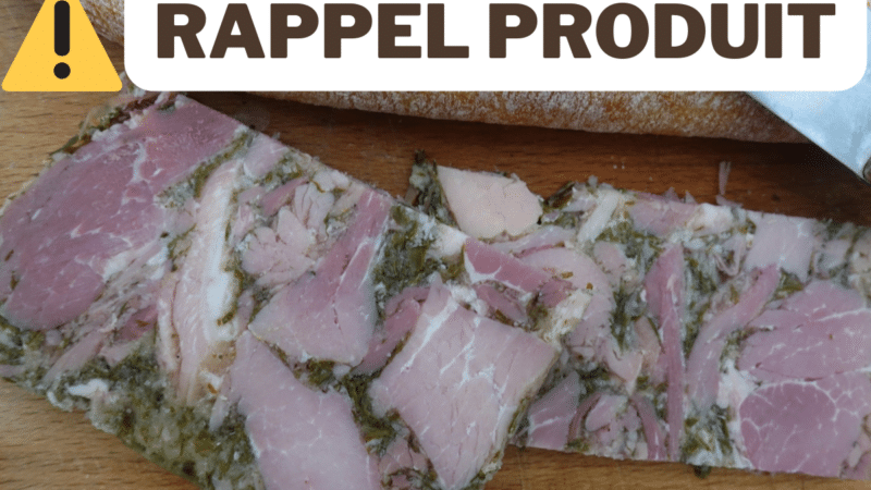 Rappel Produit : du jambon persillé est rappelé suite à une contamination à la listeria !