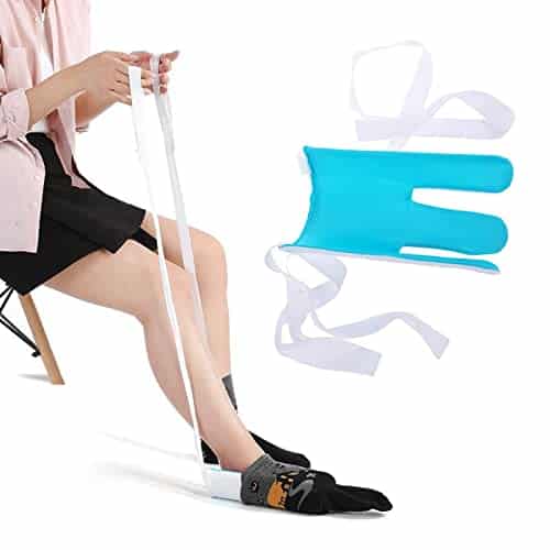TSHAOUN Enfile-chaussettes,Léger et Portable Aide pour Enfiler les Chaussettes,Flexible Aide Chaussettes habiller Assist pour personnes âgées, handicapés, La Solution Pour Ne Plus Se Baisser (1 Pack)
