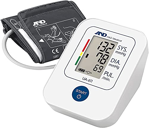 A&D Medical Tensiomètre, Tensiomètre Bras Électronique avec Détection D'arythmie, Brassard (22-32 cm) – UA-611