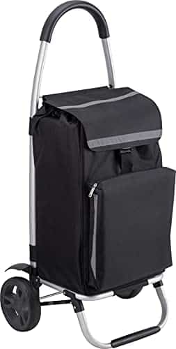 Meister Chariot de courses - 56 litres - Roues extra larges - Avec compartiment réfrigérant - Sac amovible et imperméable/Chariot pliable/Chariot de courses / 6816800