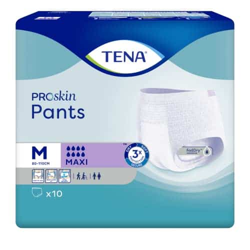 Tena - Tena Pantalon Proskin Maxi (taille M) - 10 pièces, l'emballage peut varier