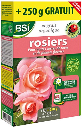 BSI - Engrais pour Bio Rosiers - Floraison Éclatante - Action Longue Duree - 12,5 m²