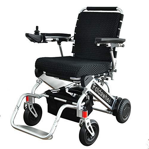 Peut être maintenant déplié et plié en seulement 1 seconde.Fauteuil roulant Foldawheel PW-999UL (sac de voyage gratuit) - Le fauteuil le plus léger et le plus compact avec un poids de 20,9 kg et une batterie Lithium et ionQualité suprême