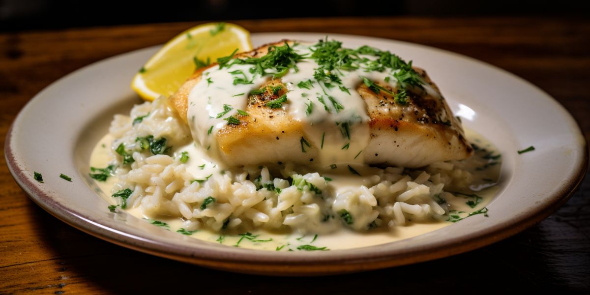 Délicieux cabillaud à la crème avec riz pilaf : un repas rapide et économique !