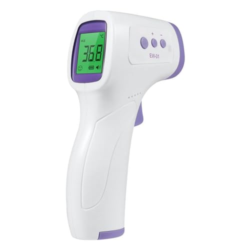 bestyks Thermomètre frontal pour adultes/enfants, thermomètre infrarouge sans contact, thermomètre numérique avec résultats sensibles et fonction mémoire