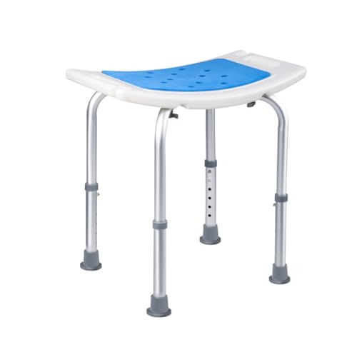 Fabulcozy Tabouret de Douche Antidérapant Siège de Douche Hauteur Réglable 39-52 cm Chaise de Douche 136kg Aide à la Douche