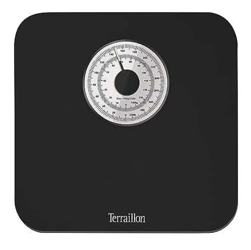 TERRAILLON - NAUTIC, Pèse Personne Mécanique, Balance Grand Cadran, 150kg max, Noir