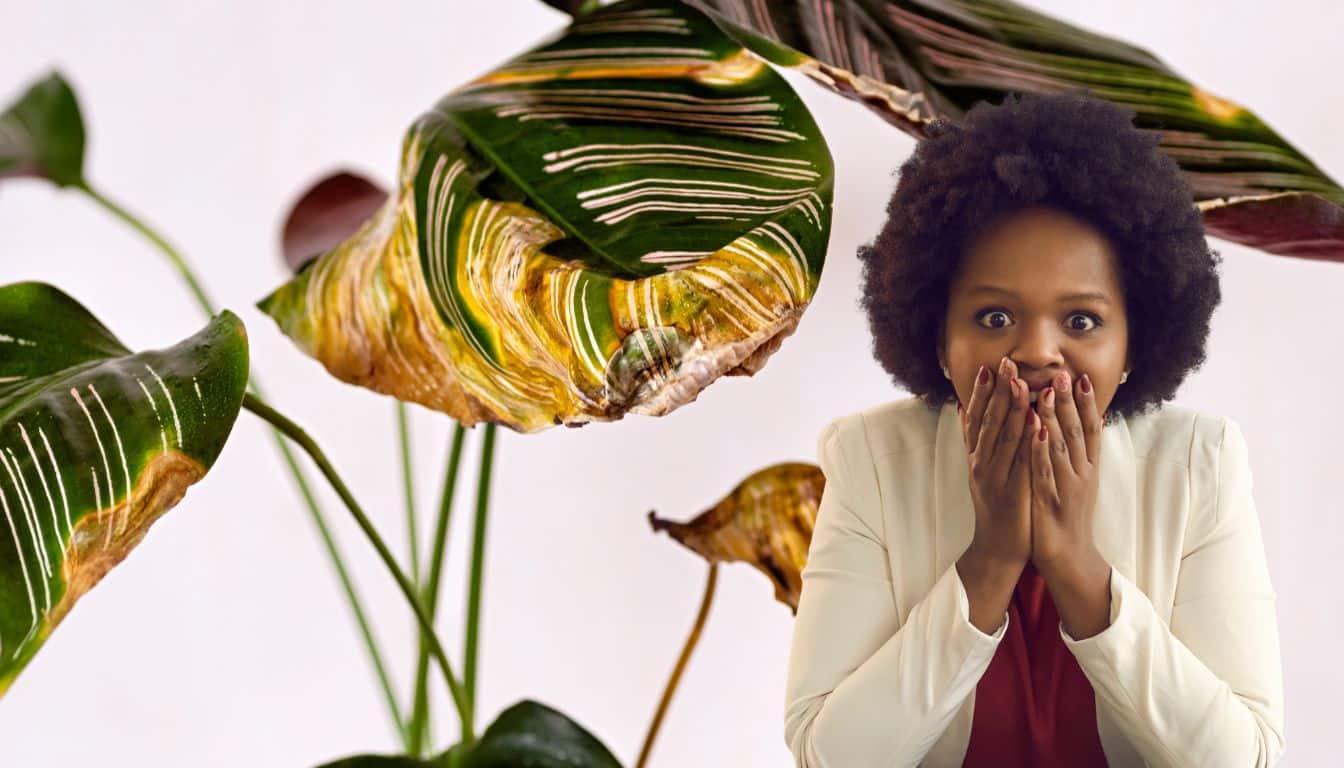 Calathea avec des pointes jaunes? Résoudre tout avec ce maquillage à eau filtré simple