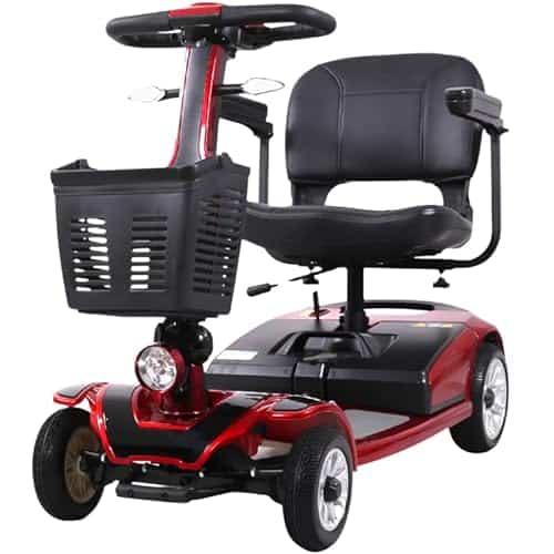 Dortomedical® Scooter de mobilité pour adultes 4 roues 120 kg démontable lumières LED