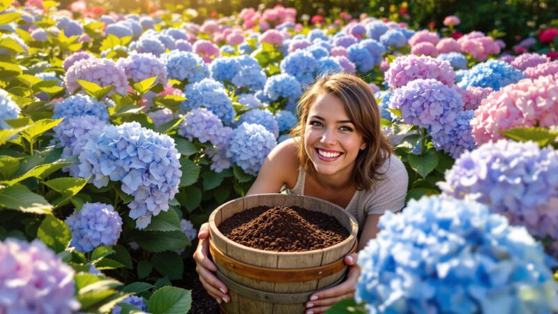 Comment le marc de café peut faire fleurir vos hortensias comme jamais auparavant