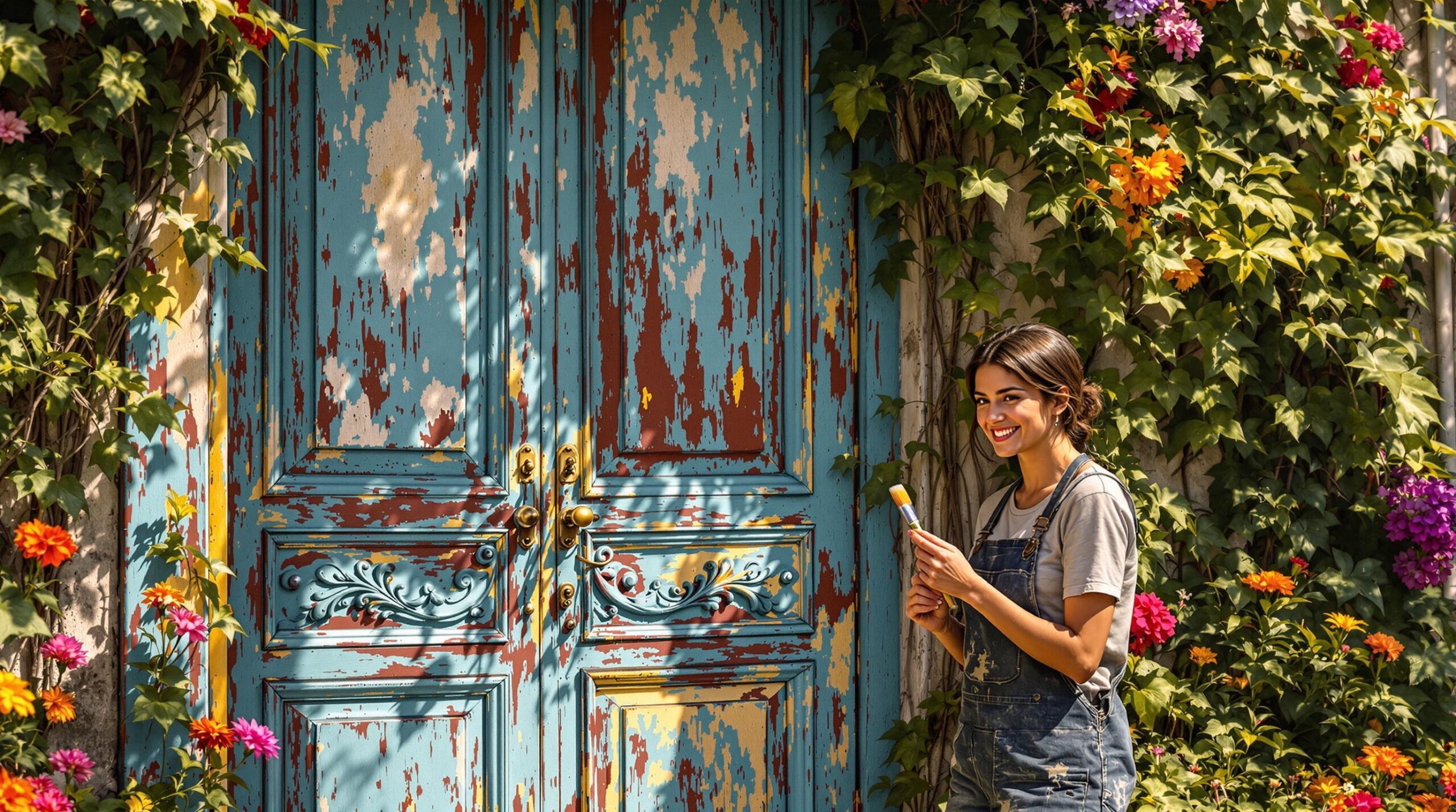 Peut-on peindre sur une vieille peinture d’une porte d’entrée ? Les experts expliquent quand il est acceptable de passer cette étape