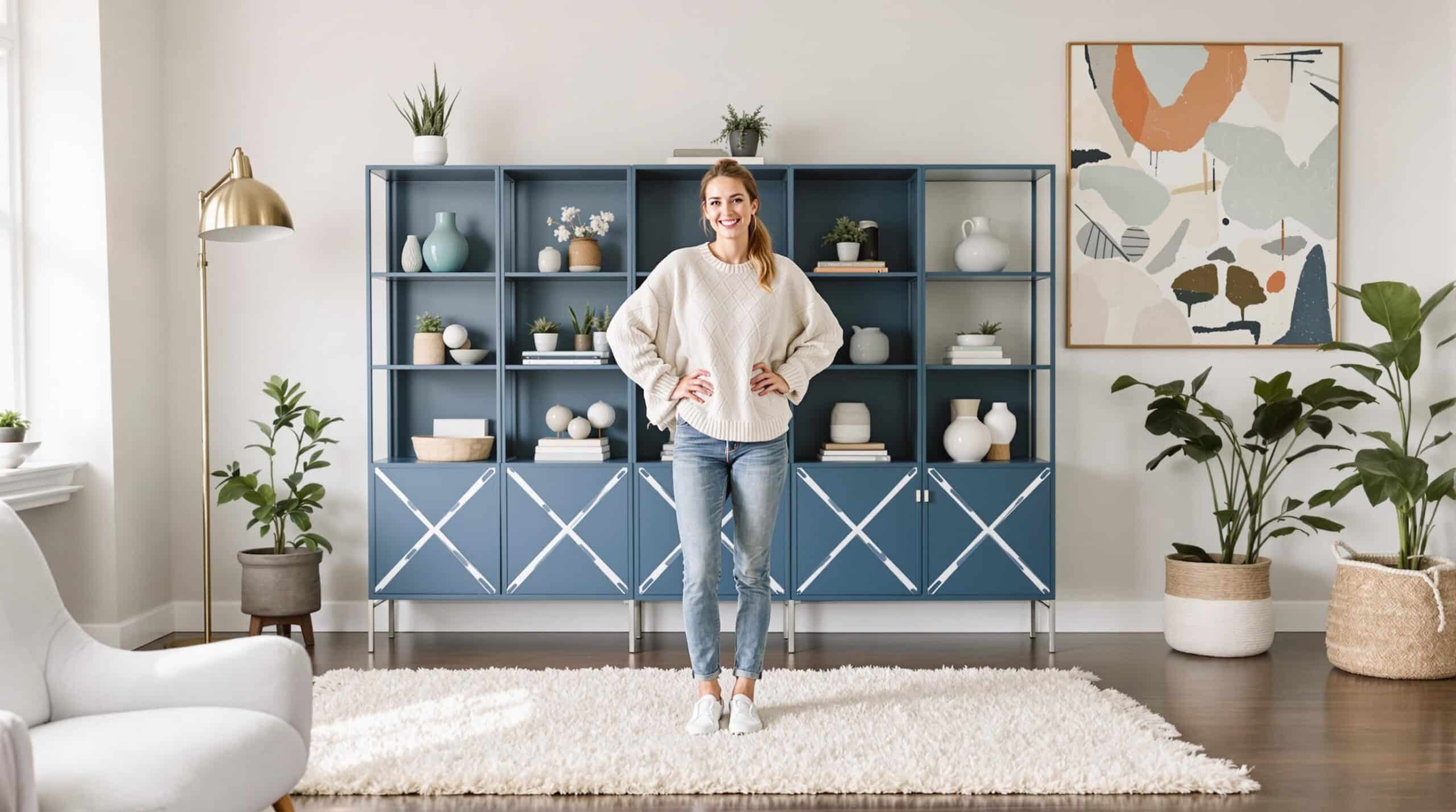 astuces ingénieuses pour transformer un IVAR d’IKEA en une pièce de mobilier frappante