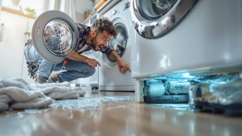 causes possibles de fuite sous votre machine à laver et des solutions recommandées par des experts