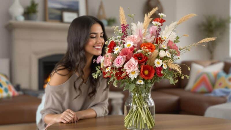 embellissez votre intérieur avec un charmant bouquet des champs pour impressionner vos invités