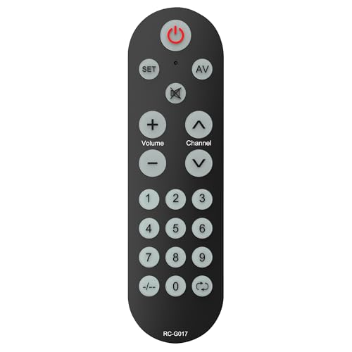 Riry Télécommande TV Gros Boutons,Télécommande Universelle Facile d’Utilisation,Convient aux Personnes âgées,Boutons de Base-Fonctionnement Simple-Télécommande d’Origine Requise pour Appairage