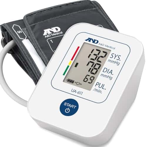 A&D Medical Tensiomètre, Tensiomètre Bras Électronique avec Détection D'arythmie, Brassard (22-32 cm) – UA-611, Pack of 1