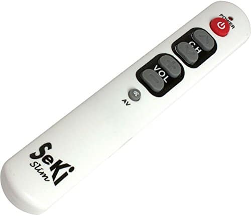 SeKi Télécommande Universelle avec Grandes Touches - Blanc - pour Personnes âgées et Enfants
