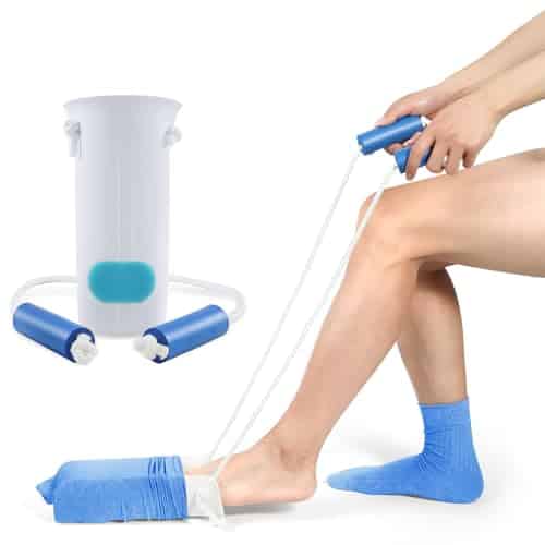 Kekoy Enfile-Chaussettes : Solution simplifiée face à l’aide à 3 doigts. Pratique pour seniors, post-op. hanche, femmes enceintes et personnes à mobilité réduite. Blanc – 1 pièce