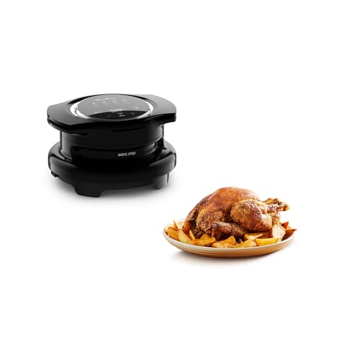 Moulinex Extra Crisp Cookeo, Couvercle air fryer, Recettes croustillantes, Cuisson sans huile, 4 programmes, Température réglable, Compatible avec les Cookeo 6 L, Noir EZ150800