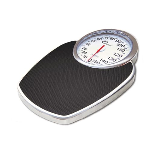 LITTLE BALANCE 8135 Pro M 160, Pese personne balance mécanique, Design semi médical type professionnel, 160 kg / 1 kg, Noir &