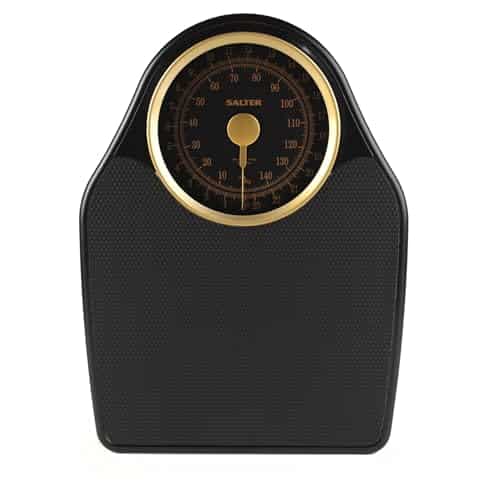 Salter Pèse-personne Mécanique 150 kg - Balance Analogique style Rétro, Unitées Métrique/Impériale, Cadran Facile à Lire avec Aiguille Rotative, Surface Antidérapante, Sans Pile, Garantie 15 ans