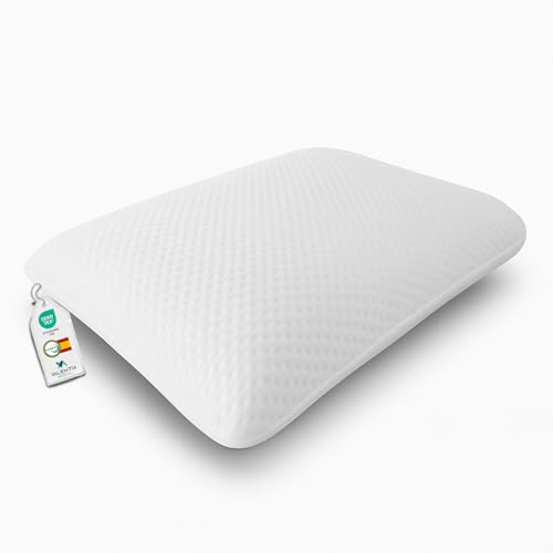 VALENTIA MEDICAL Oreiller Memoire Forme 70 cm - Oreiller Ergonomique Cervical - Housse Lavable et déhoussable + Coussin Orthopédique + Coussin Memoire Forme