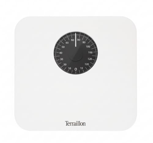 TERRAILLON - NAUTIC, Pèse Personne Mécanique, Balance Grand Cadran, 150kg max, Blanc