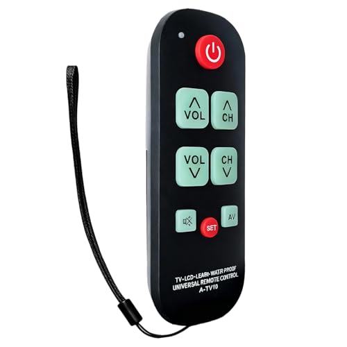 Télécommande TV Senior à Gros Boutons pour Philips LG Vizio Sharp Zenith Sony ECA TV et Appareils Infrarouges, Télécommande TV Simple et Facile à Utiliser pour Personnes Âgées