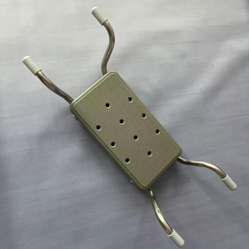 NEWFUN Siege Baignoire,Siège de Bain Suspendu Léger Blanc,Siège en Aluminium,Tabouret de Bain Adapté pour Différentes Tailles de Baignoires et Charge jusqu'à 136 kg,dim. 72-82L x 30l x 16H cm