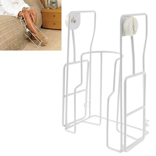 Enfile Chaussette,Enfile Bas de Contention,Enfile Chaussettes pour Personne Agee,Aide à mettre et à enlever chaussettes,Ne Plus Se Baisser,avec poignée rétractable,Idéal Personnes Agées