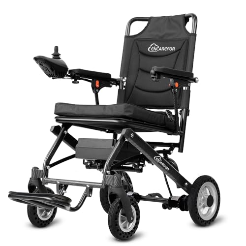 Seulement 13 kg Léger Fauteuil Roulant Électrique pour Adultes, Foldable Lightweight Motorized Wheelchair,400W Dual Motor Power Wheelchair